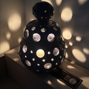 Purple Ceramic Candle Holder very Unique